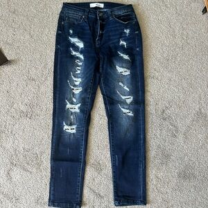 Cheetah skinny jeans